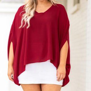 Better Than You Know Top, Burgundy